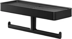 Tiger Carv - Toiletrolhouder Met Planchet - Zwart -Badkamer Product Winkel 1200x653