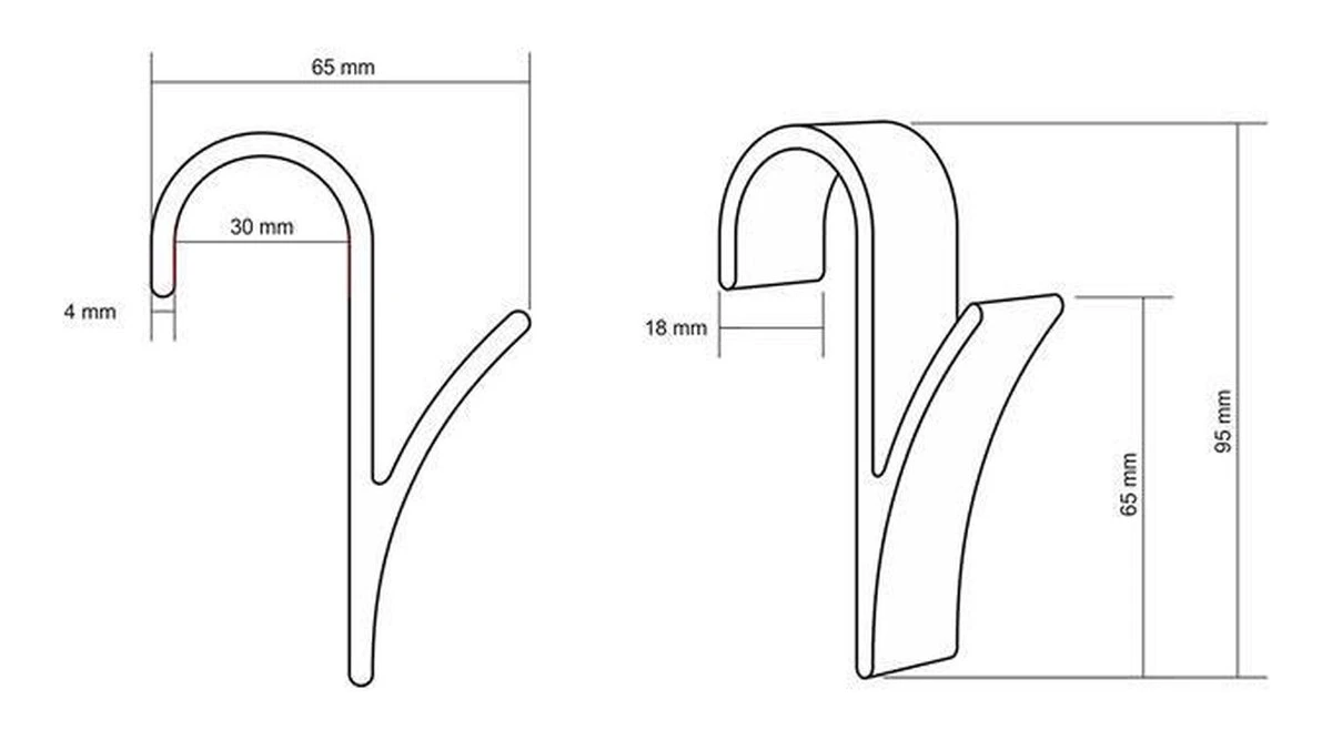 Merkloos 6x Handdoek Haak - Kleding Haak Voor Radiator - Handdoek Houder Hangend Aan Verwarming - Badkamer Haken Hangend 4 Merkloos 6x Handdoek Haak - Kleding Haak Voor Radiator - Handdoek Houder Hangend Aan Verwarming - Badkamer Haken Hangend - Afbeelding 2
