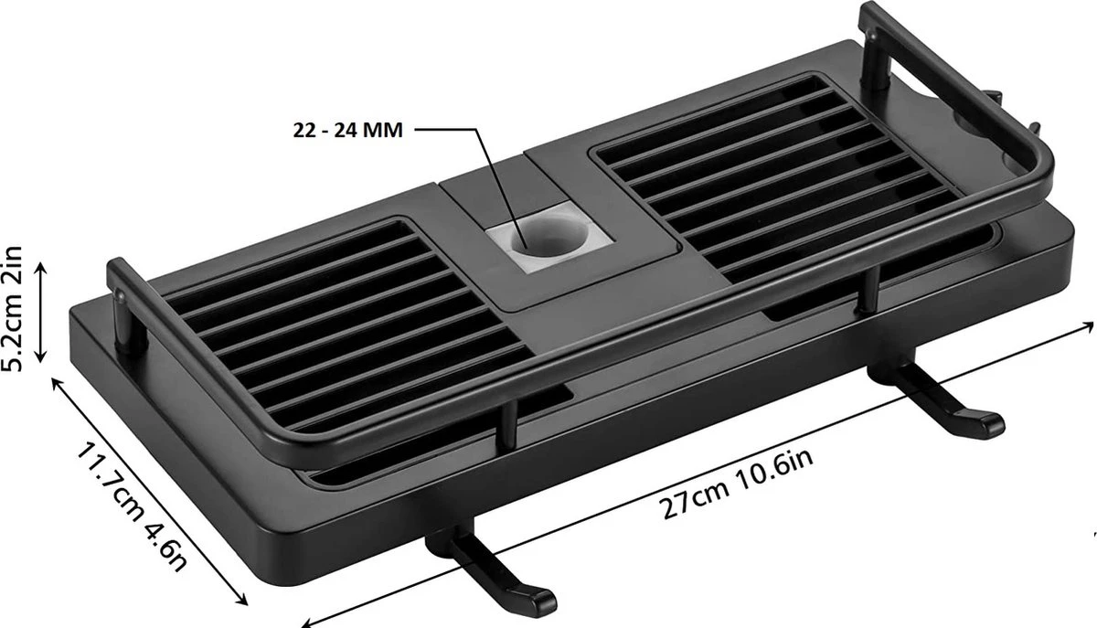 Merkloos Doucherek Zonder Boren Voor Douchestang Van 22 Tot 24 Mm – Doucherek Zwart – Doucherek Hangend – Badkamer Organizer – Douche Organizer - Doucherekje - Doucherekje Zonder Boren - Shampo Organizer 3 Merkloos Doucherek Zonder Boren Voor Douchestang Van 22 Tot 24 Mm – Doucherek Zwart – Doucherek Hangend – Badkamer Organizer – Douche Organizer - Doucherekje - Doucherekje Zonder Boren - Shampo Organizer