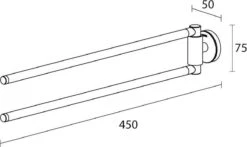 Tiger Urban - Handdoekrek 2-armig - 45 Cm - Zwart 10 Tiger Urban - Handdoekrek 2-armig - 45 Cm - Zwart -Badkamer Product Winkel 1200x712 1
