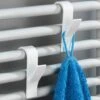 Merkloos 4x Handdoek / Kleding Haak Voor Radiator - Verwarming Kledinghaak Hangend - Handdoekradiator Haakjes - Ophanghaak -Badkamer Product Winkel 1200x720