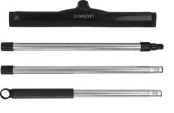 Livelyy - Vloertrekker 45 Cm + 140 Cm Steel - Vloerwisser Met Steel - Vloertrekker Met Steel - Douchewisser Zwart - Trekker Douche - Badkamer Trekker - Vloerwisser Zwart -Badkamer Product Winkel 1200x780