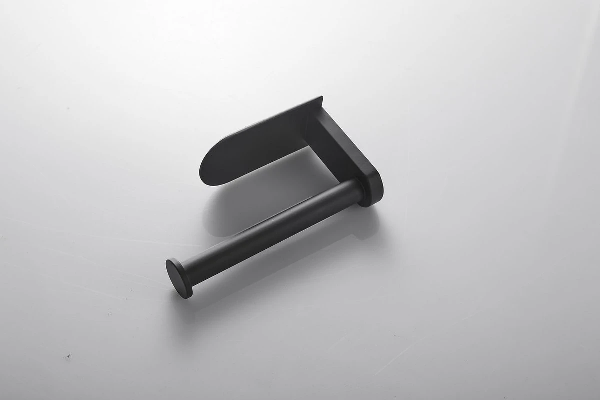 Nevana Toiletrolhouder - WC Rolhouder - Toiletpapier - Papier Rol Houder - Zelfklevend - Zonder Boren - Zwart - RVS 8 Nevana Toiletrolhouder - WC Rolhouder - Toiletpapier - Papier Rol Houder - Zelfklevend - Zonder Boren - Zwart - RVS - Afbeelding 6