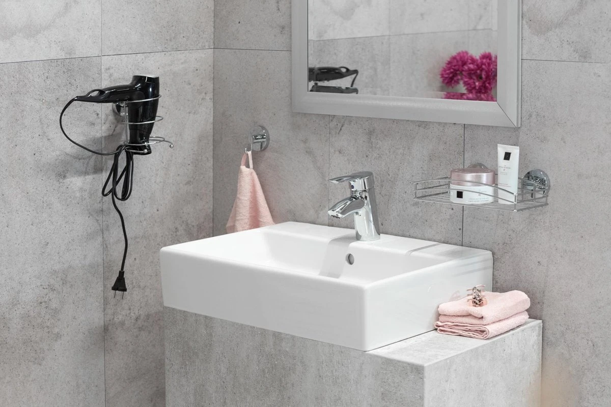 WENKO Vacuum-Loc Doucherek Chroom - Bevestigen Zonder Boren 13 WENKO Vacuum-Loc Doucherek Chroom - Bevestigen Zonder Boren - Afbeelding 11