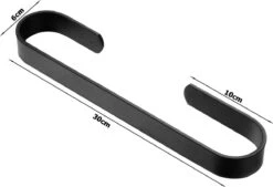 Handdoekrek 30 Cm Zonder Boren - Badkamer - Badkameraccesoires - Badkamermeubel - Handdoekstang - Doucherek - Mat Zwart -Badkamer Product Winkel 1200x820 1