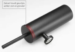 Merkloos Wc Borstel – Toiletborstel – Zwart – Met Houder – Hangend -Badkamer Product Winkel 1200x838 1