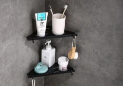 Vannons - Doucherek - Doucherek Hangend - Doucheplankje - Metaal - Set Van 2 - Zwart 19 Vannons - Doucherek - Doucherek Hangend - Doucheplankje - Metaal - Set Van 2 - Zwart -Badkamer Product Winkel 1200x838 3