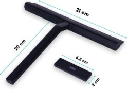 Douchewisser Zwart Met Magneetstrip - Badkamer Accessoires - Raamwisser - Trekker Douche - Silicone - 21cm X 20cm 23 Douchewisser Zwart Met Magneetstrip - Badkamer Accessoires - Raamwisser - Trekker Douche - Silicone - 21cm X 20cm -Badkamer Product Winkel 1200x839 4