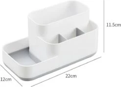 Tandenborstelhouder Badkamer – Elektrische Tandenborstel Houder - Tandenborstel - Make Up Organizer - Desk Organizer - Bureau Organizer - Opbergbox - Wit -Badkamer Product Winkel 1200x858 2