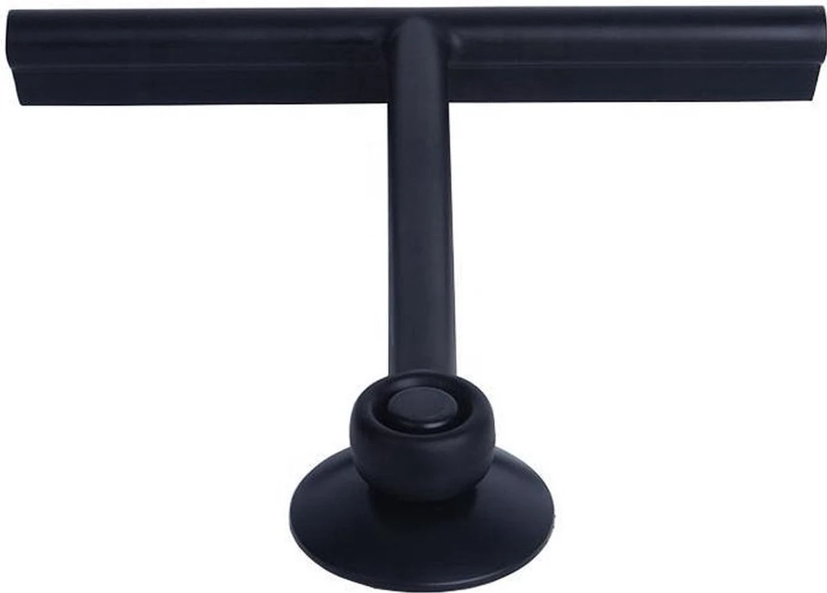 Douche Wisser Met Zuignap - Zwart - Raam Wisser - Raam Trekker - Badkamer Trekker - Badkamer Wisser 3 Douche Wisser Met Zuignap - Zwart - Raam Wisser - Raam Trekker - Badkamer Trekker - Badkamer Wisser - Afbeelding 2