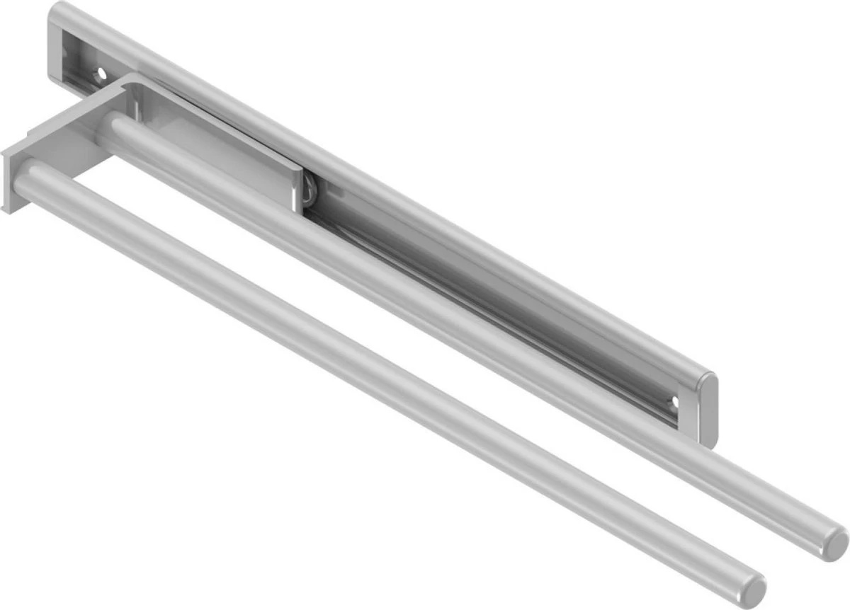 Eleganca Handdoekrek – Handdoekhouder Keuken – Handdoekstang – Ideaal Voor In Keukenkastjes – 44cm Uittrekbaar – 2 Armen – Handdoekrek Badkamer – Inclusief Bevestigingsmateriaal – Hoge Kwaliteit Aluminium – Zilver 8 Eleganca Handdoekrek – Handdoekhouder Keuken – Handdoekstang – Ideaal Voor In Keukenkastjes – 44cm Uittrekbaar – 2 Armen – Handdoekrek Badkamer – Inclusief Bevestigingsmateriaal – Hoge Kwaliteit Aluminium – Zilver - Afbeelding 6