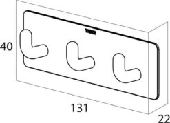 Tiger - Handdoekhaak Rack Pinky - RVS Geborsteld 8 Tiger - Handdoekhaak Rack Pinky - RVS Geborsteld -Badkamer Product Winkel 1200x871