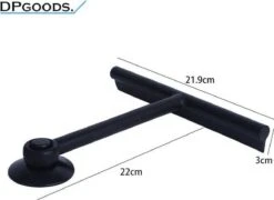 Merkloos Topsky™ - Douchewisser - Zwart - Raamwisser – Deluxe Douchewisser – Badkamer Accessoires Zwart - Douchewisser Met Zuignap – Wisser Douche -Badkamer Product Winkel 1200x874 2