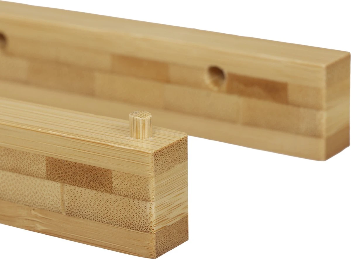 Relaxdays Toiletrolhouder Bamboe - Wc Rolhouder Zonder Boren - Closetrolhouder Muur Modern 7 Relaxdays Toiletrolhouder Bamboe - Wc Rolhouder Zonder Boren - Closetrolhouder Muur Modern - Afbeelding 5