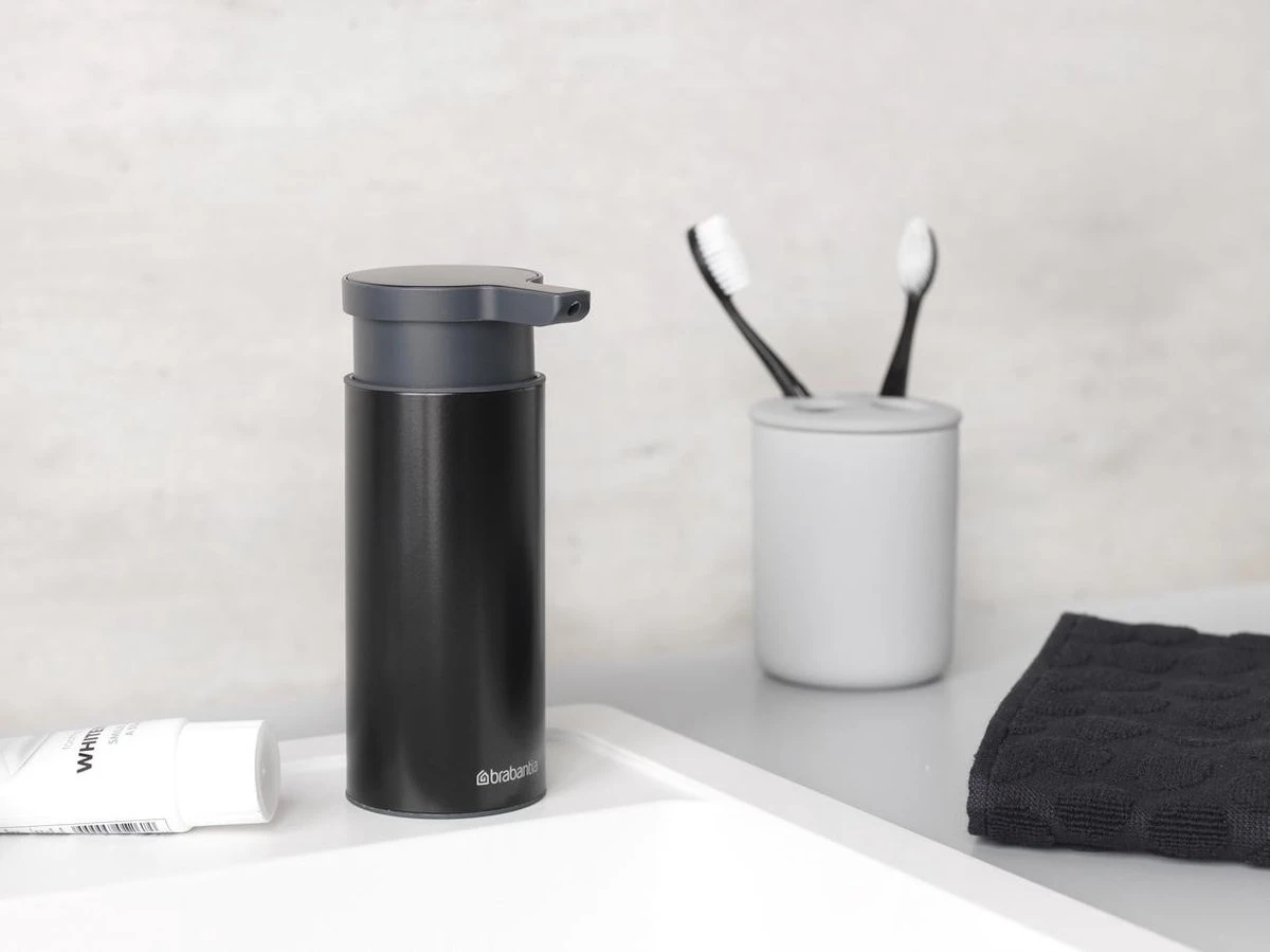 Brabantia Zeepdispenser - 200 Ml - Matt Black 8 Brabantia Zeepdispenser - 200 Ml - Matt Black - Afbeelding 6