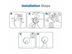 Handdoekhaak Set Zonder Boren RVS Vierkant Zelfklevend - Badjas - Theedoek Hanger - Keuken - Badkamer - Handdoek Haakjes -Badkamer Product Winkel 1200x901