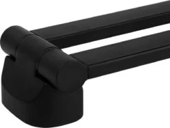 Handdoekrek Zwart - Handdoekstang - 2-armig 35cm - Mat Zwart - Inclusief Montage Materiaal -Badkamer Product Winkel 1200x909