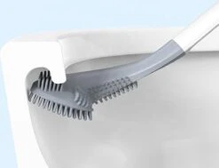 Bradey Toiletborstel Siliconen - WC Borstel Met Houder - Optimale Hygiëne - Golfclub-vorm - Komt In Alle Hoeken -Badkamer Product Winkel 1200x916