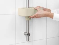 Brabantia ReNew Doucherek - Zonder Boren - Soft Beige -Badkamer Product Winkel 1200x916 5