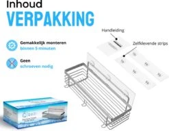 RVS Doucherek Zelfklevend Zonder Boren - Douchemand Hangend - 15KG Draagvermogen - Zilver/Chroom 16 RVS Doucherek Zelfklevend Zonder Boren - Douchemand Hangend - 15KG Draagvermogen - Zilver/Chroom -Badkamer Product Winkel 1200x930 2