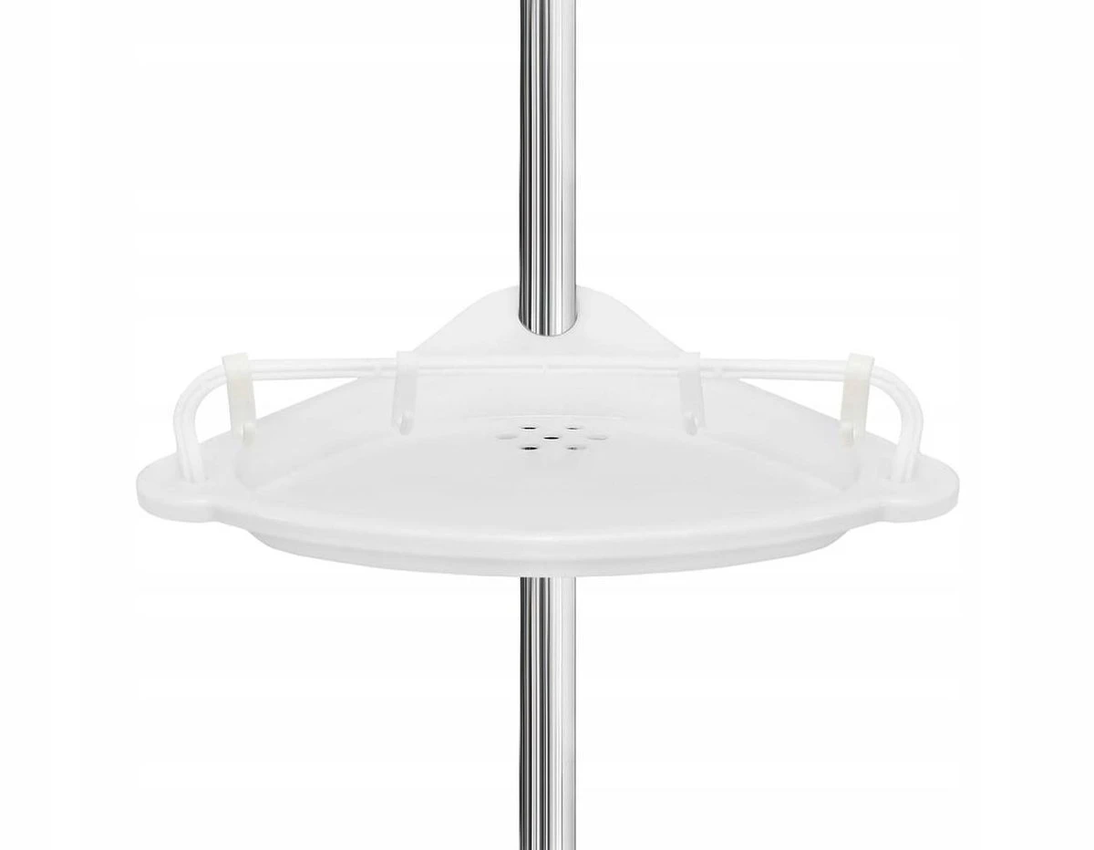 Merkloos Telescopisch Douche Rek - Verstelbaar Hoekrek - Staand Wand Douchemand Wandrek - Badkamer Rek 6 Merkloos Telescopisch Douche Rek - Verstelbaar Hoekrek - Staand Wand Douchemand Wandrek - Badkamer Rek - Afbeelding 4