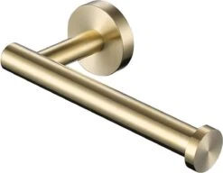 Toiletrolhouder Goud - WC Rolhouder - Closetrolhouder - Wc Rol Houder - WC Papier Houder - Geborsteld - Messing -Badkamer Product Winkel 1200x933