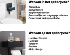 SHATY® WC Rolhouder - Toiletrolhouder - Opbergvak - Bakje - Plankje - Zonder Boren- WC Papier Houder - Toilet Papier Houder - Zwart - Badkameraccessoire - Toiletaccessoire - Inclusief Handoekhaak 13 SHATY® WC Rolhouder - Toiletrolhouder - Opbergvak - Bakje - Plankje - Zonder Boren- WC Papier Houder - Toilet Papier Houder - Zwart - Badkameraccessoire - Toiletaccessoire - Inclusief Handoekhaak -Badkamer Product Winkel 1200x947