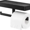 Tiger Carv - Toiletrolhouder Met Planchet - Zwart -Badkamer Product Winkel 1200x947 4