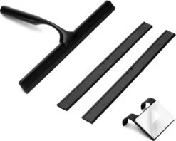 Douchewisser Met Ophanghaak En 2 Extra Strips - Raamwisser Voor Douche - Raamtrekker Zwart -Badkamer Product Winkel 1200x961 1