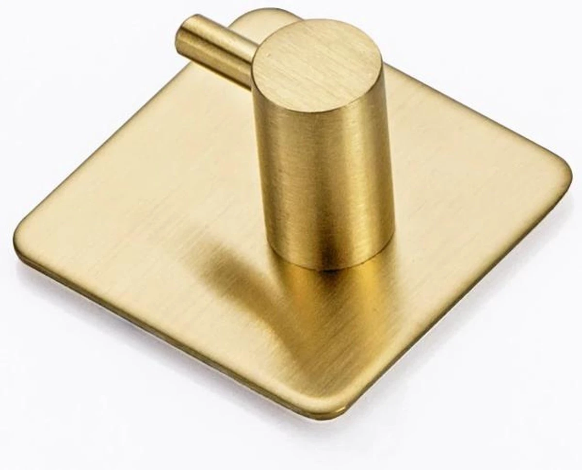 Merkloos Zelfklevende Handdoekhaakjes - Set Van 4 - Goud Kleurig - Voor Badkamer Of Keuken | Handdoekhaakjes Rvs | Handdoekhaakjes Goud Zelfklevend | Handdoekhaak Goud | Handdoek 3 Merkloos Zelfklevende Handdoekhaakjes - Set Van 4 - Goud Kleurig - Voor Badkamer Of Keuken | Handdoekhaakjes Rvs | Handdoekhaakjes Goud Zelfklevend | Handdoekhaak Goud | Handdoek