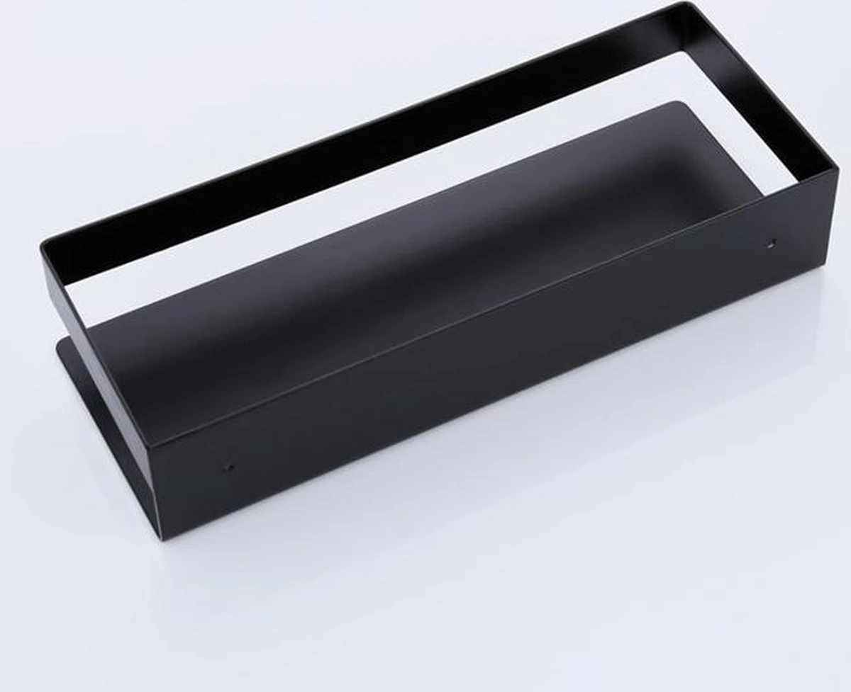 Merkloos GDRN - Doucherek Zwart - Zonder Boren - Doucherekjes - Hangend - Zwart - RVS 4 Merkloos GDRN - Doucherek Zwart - Zonder Boren - Doucherekjes - Hangend - Zwart - RVS - Afbeelding 2