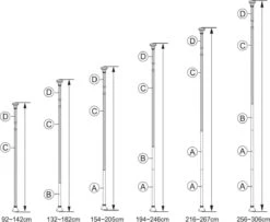 Telescopisch Doucherek Uit Chroom, Verstelbaar 155 - 320 Cm Met Extra Handdoekrek 15 Telescopisch Doucherek Uit Chroom, Verstelbaar 155 - 320 Cm Met Extra Handdoekrek -Badkamer Product Winkel 1200x987