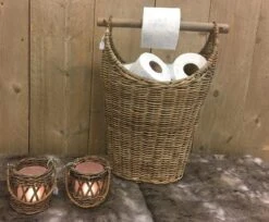 Toilet Rolhouder - Toilet Basket - Riet - Reserverolhouder - Opbergmand - Toiletrolhouder - Rattan - Wc - Rolhouder - Rollenmand -Badkamer Product Winkel 1200x989 3