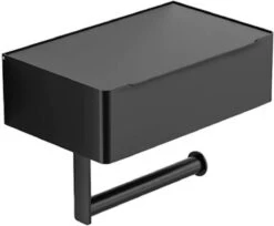 Merkloos Luxe Toiletrolhouder PRO 20.5 X 14.5 X 12 Cm- Planchet Opbergruimte - Plankje & Bakje- WC Rolhouder - Zelfklevend Of Borend - RVS - Waterbestendig -Badkamer Product Winkel 1200x993