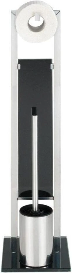 WENKO Toiletbutler Rivalta RVS Glanzend - Toiletborstel Met Houder, Toiletrolhouder En Reserverolhouder -Badkamer Product Winkel 316x1200