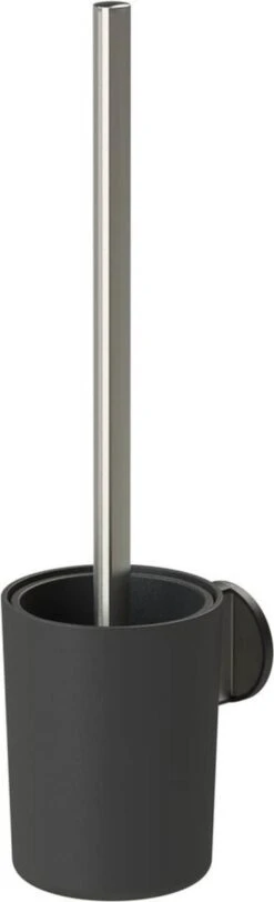 Tiger Tune - Toiletborstel Met Houder - RVS Geborsteld / Zwart
