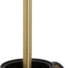 Tiger Tune - Toiletborstel Met Houder - Messing Geborsteld / Zwart -Badkamer Product Winkel 383x1200