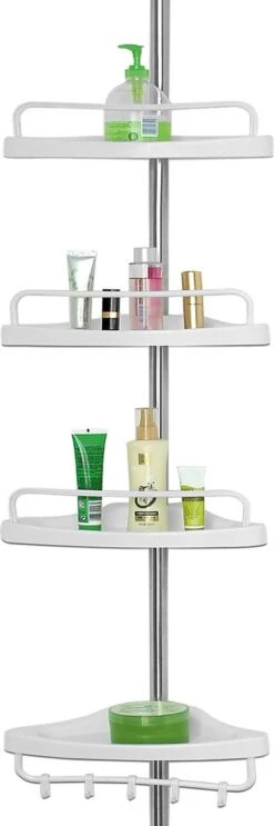 Telescopisch Doucherek Uit Chroom, Verstelbaar 155 - 320 Cm Met Extra Handdoekrek 16 Telescopisch Doucherek Uit Chroom, Verstelbaar 155 - 320 Cm Met Extra Handdoekrek -Badkamer Product Winkel 399x1200 1