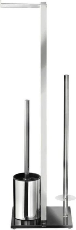 WENKO Toiletbutler Rivalta RVS Glanzend - Toiletborstel Met Houder, Toiletrolhouder En Reserverolhouder -Badkamer Product Winkel 399x1200