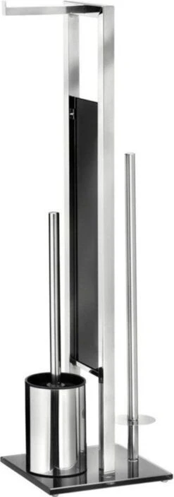 WENKO Toiletbutler Rivalta RVS Glanzend - Toiletborstel Met Houder, Toiletrolhouder En Reserverolhouder -Badkamer Product Winkel 421x1200