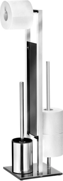 WENKO Toiletbutler Rivalta RVS Glanzend - Toiletborstel Met Houder, Toiletrolhouder En Reserverolhouder -Badkamer Product Winkel 423x1200