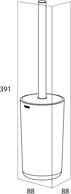 Tiger Carv - Toiletborstel Met Houder Vrijstaand - Zwart -Badkamer Product Winkel 441x1200