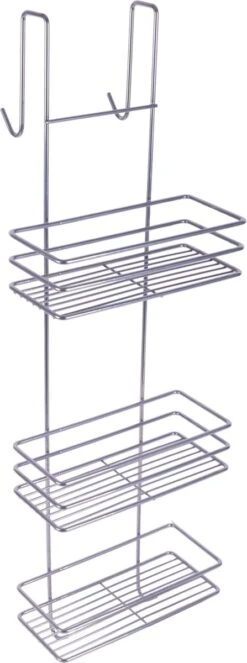 Ball Design Chroom Doucherek-3 Laags-hangend-Doucherek Zonder Boren -Badkamer Product Winkel 447x1200