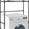 VidaXL Opbergrek Voor Boven Wasmachine 3-laags 69x28x169 Cm Zwart -Badkamer Product Winkel 496x1200