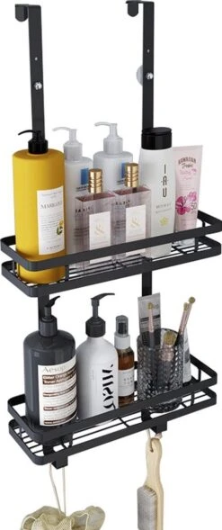 Souiri Doucherek - Stainless Doucherek - Zonder Boren - Doucherek Zwart - Doucherek Hangend - Badkamer Accessoires - RVS - 2 Laags 30 Souiri Doucherek - Stainless Doucherek - Zonder Boren - Doucherek Zwart - Doucherek Hangend - Badkamer Accessoires - RVS - 2 Laags -Badkamer Product Winkel 503x1200 1