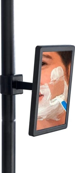 WENKO Telescopisch Doucherek Big Black 3-laags Met Spiegel Zilver/zwart - Bevestigen Zonder Boren 27 WENKO Telescopisch Doucherek Big Black 3-laags Met Spiegel Zilver/zwart - Bevestigen Zonder Boren -Badkamer Product Winkel 522x1200