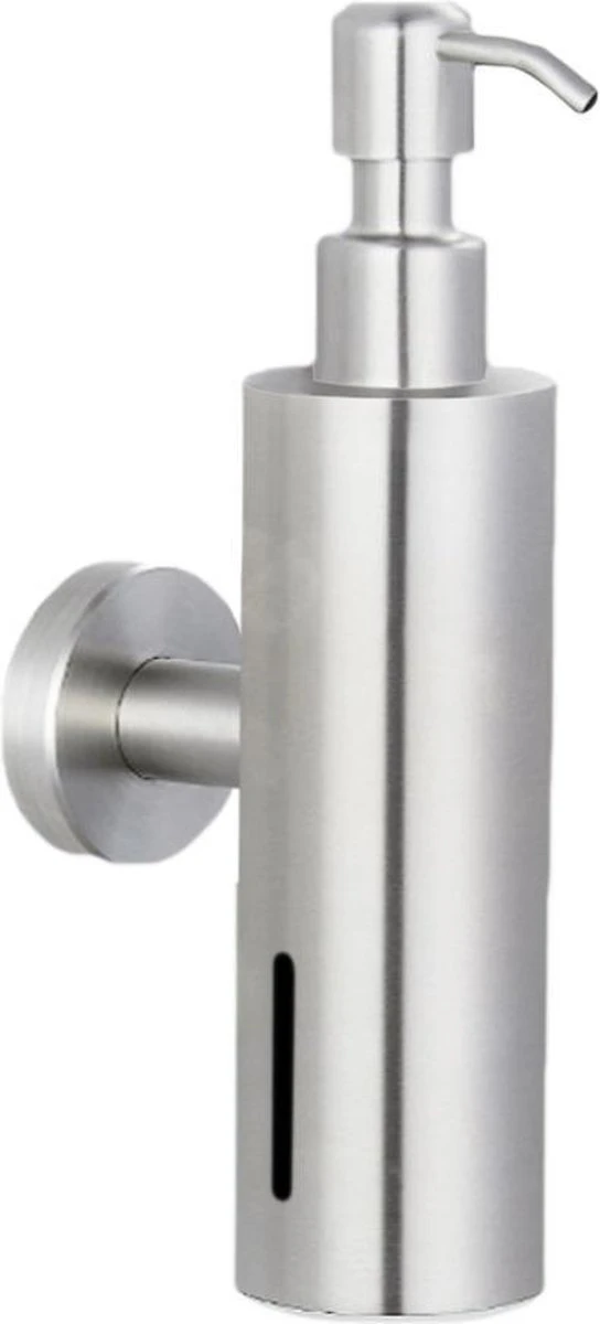 VDN Stainless Zeeppompje - Zeepdispenser Wandmontage - Zilver - Hangend - RVS 3 VDN Stainless Zeeppompje - Zeepdispenser Wandmontage - Zilver - Hangend - RVS