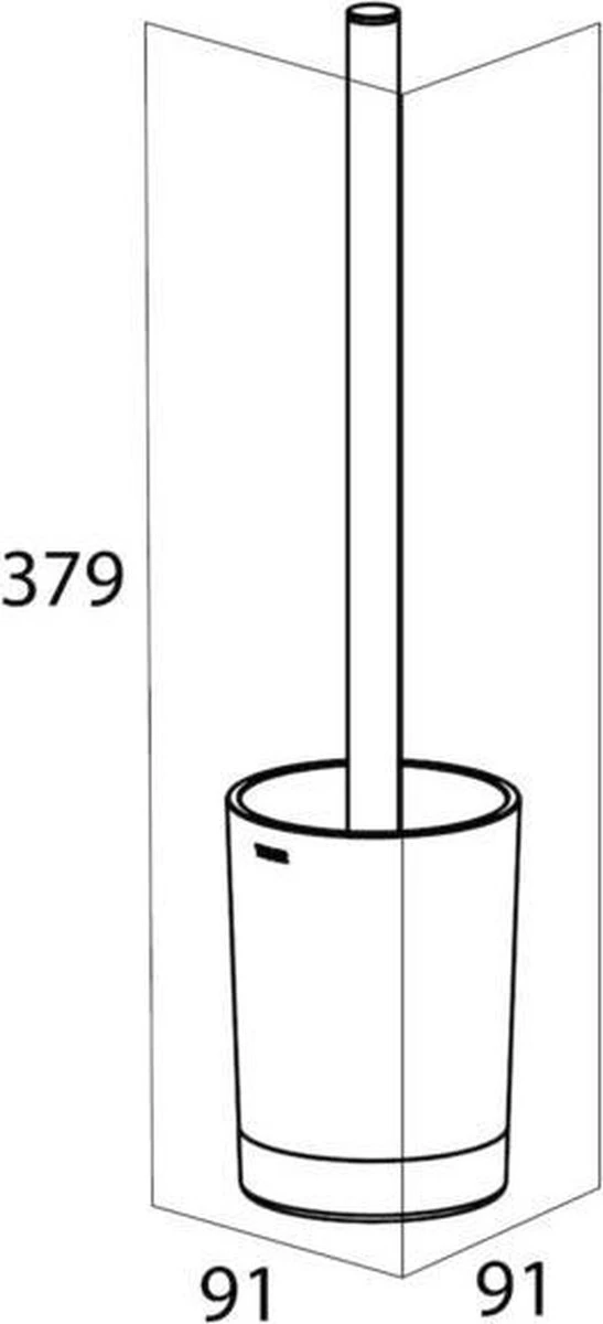 Tiger Tune - Toiletborstel Met Houder Vrijstaand - Messing Geborsteld / Zwart 7 Tiger Tune - Toiletborstel Met Houder Vrijstaand - Messing Geborsteld / Zwart - Afbeelding 5