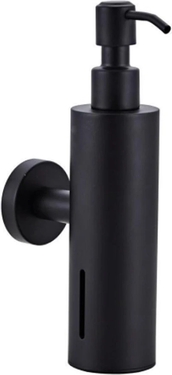 VDN Stainless Zeeppompje - Zeepdispenser Wandmontage - Zwart - Hangend - RVS 3 VDN Stainless Zeeppompje - Zeepdispenser Wandmontage - Zwart - Hangend - RVS