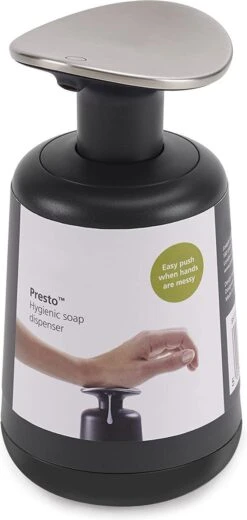 Wonix® - Zeepdispenser - Zeeppompje - Duw Met Pols - 300ml - Zwart -Badkamer Product Winkel 570x1200 2